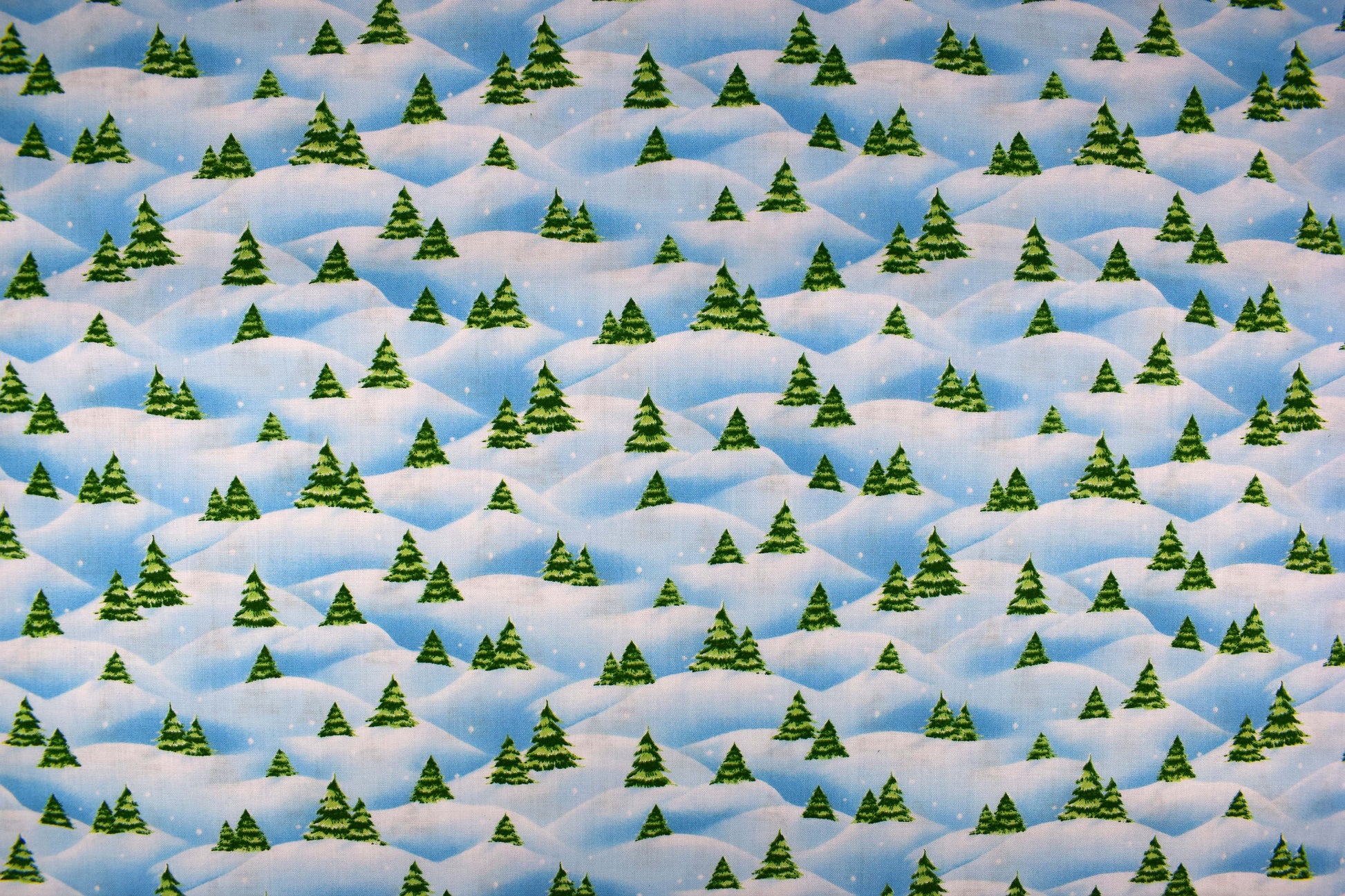 Christmas tree fabric, quilting fabric - Price by the Half Metre - The Quilt Sanctuary