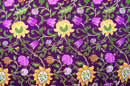 William Morris Olive Orchard, Evenlode cotton Quilting Fabric  - Price by the Half Metre - The Quilt Sanctuary