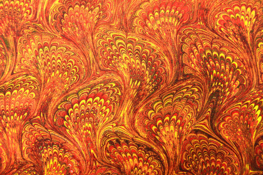 Marbled paper quilting fabric, copper fabric -  Price by the Half Metre - The Quilt Sanctuary