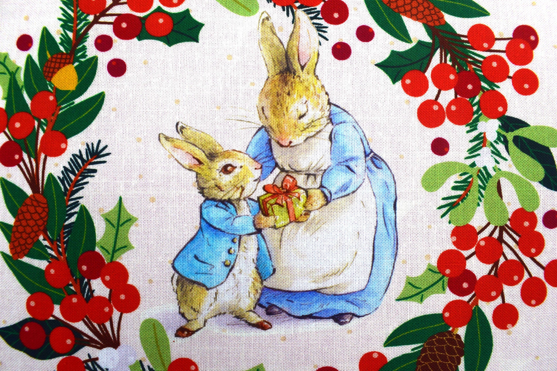Peter Rabbit fabric advent calendar panel, re-usable advent calendar - The Quilt Sanctuary