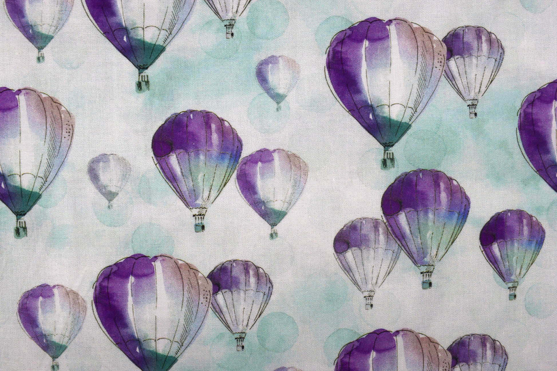 Hot air balloon fabric, cotton quilting fabric - Price by Half Metre - The Quilt Sanctuary