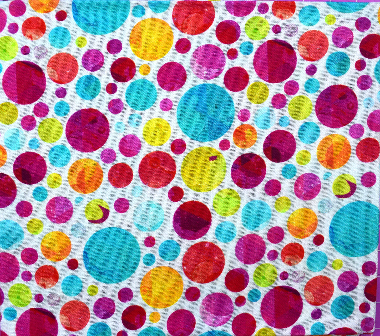 Rainbow Psychedelic Fat Quarter Bundle - 5pc Abstract Geometric Cotton Fabric Set - The Quilt Sanctuary