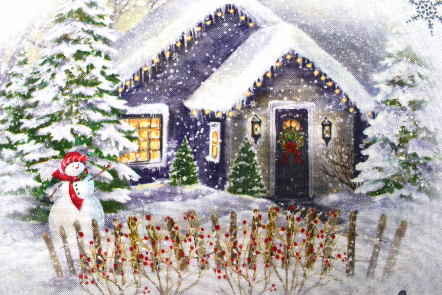 Traditional Christmas fabric, Cotton Quilting Fabric,  Price by the Half Metre - The Quilt Sanctuary