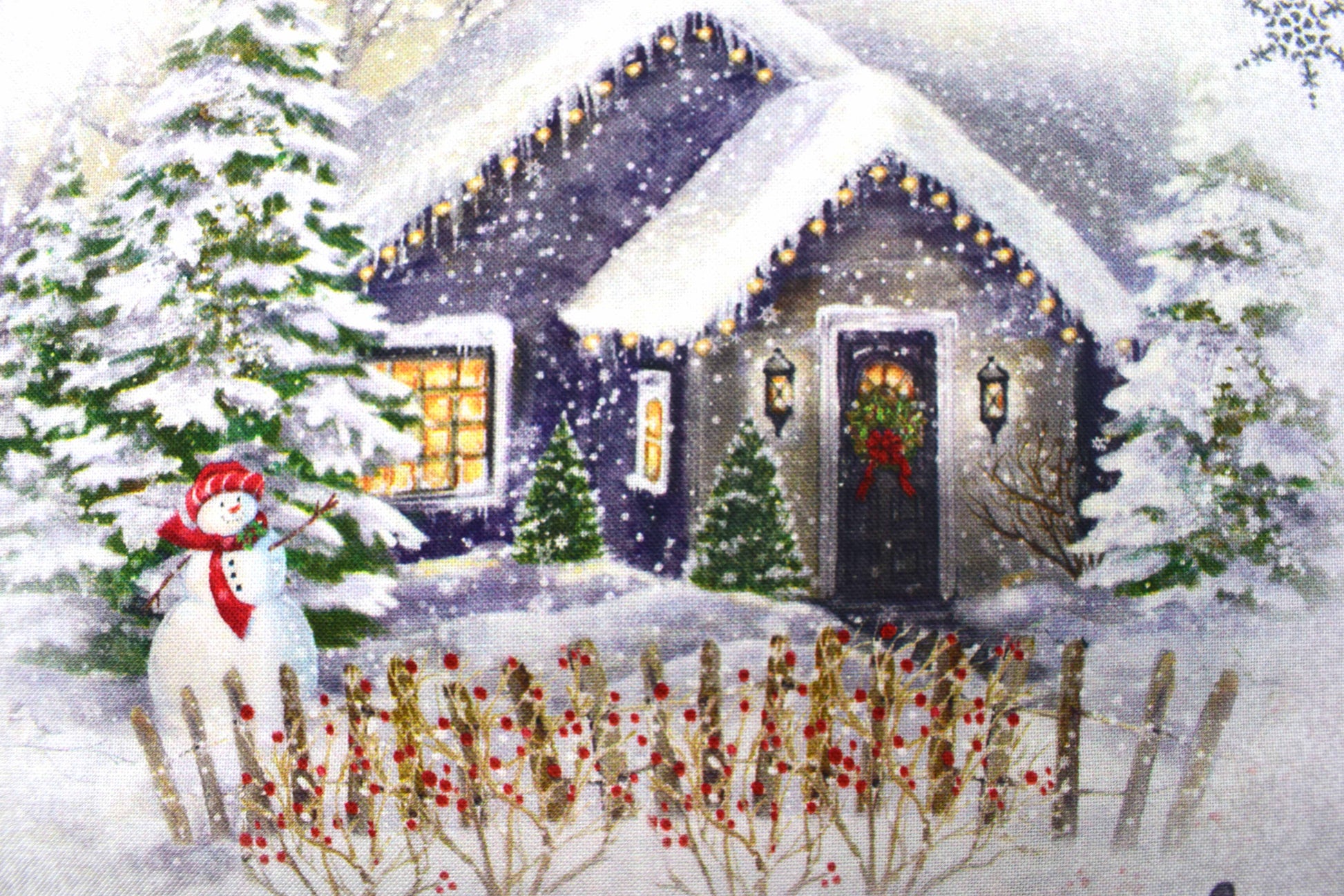 Traditional Christmas fabric, Cotton Quilting Fabric,  Price by the Half Metre - The Quilt Sanctuary