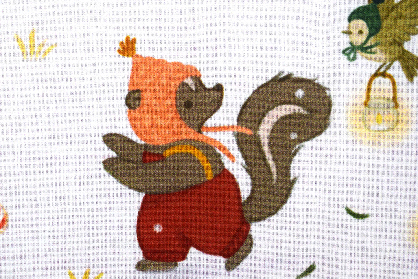 Woodland Animals Christmas Advent Calendar Fabric Panel