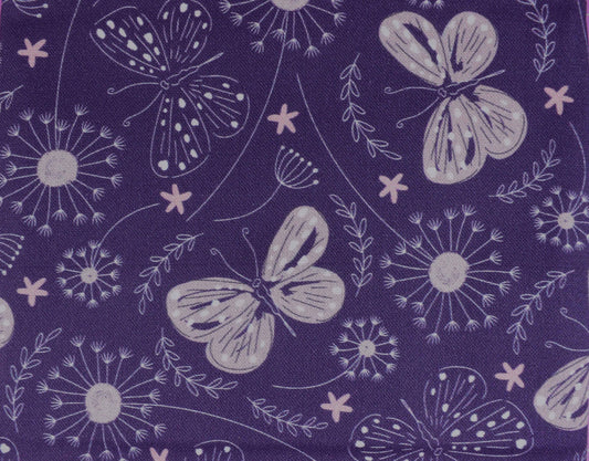 Lilac & Lavender Butterfly Fat Quarter Bundle, Moonlight Flutter
