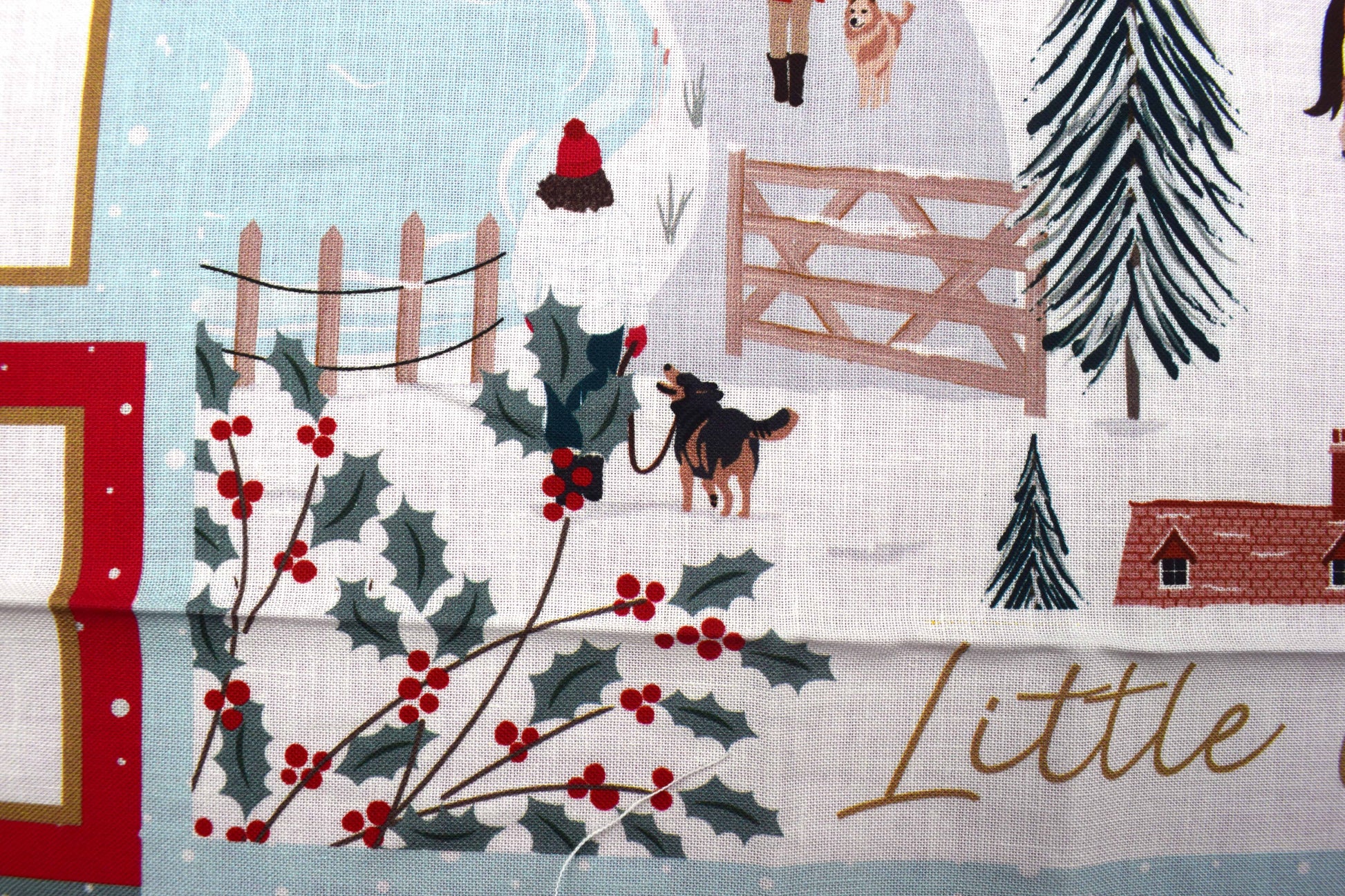 Christmas in the country advent calendar panel, re-usable advent calendar - The Quilt Sanctuary