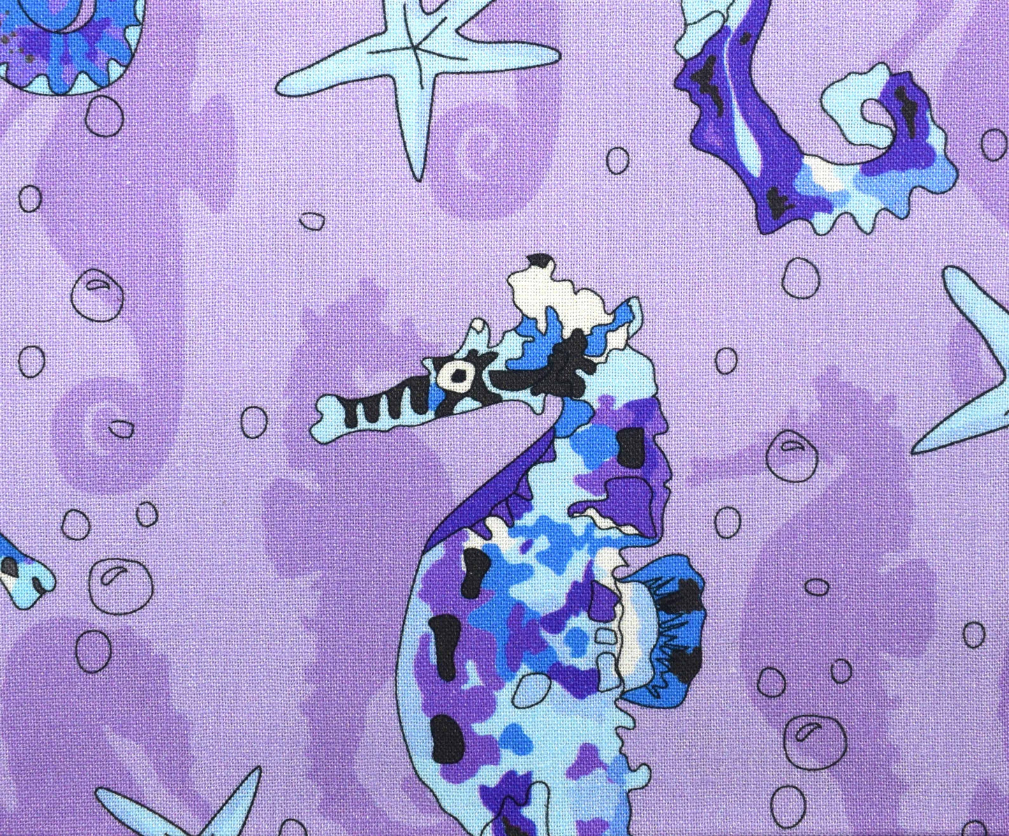 sea in colour, tropical fish, The Crafty Lass,  Organic Cotton Fat Quarters, quilting fabric - The Quilt Sanctuary