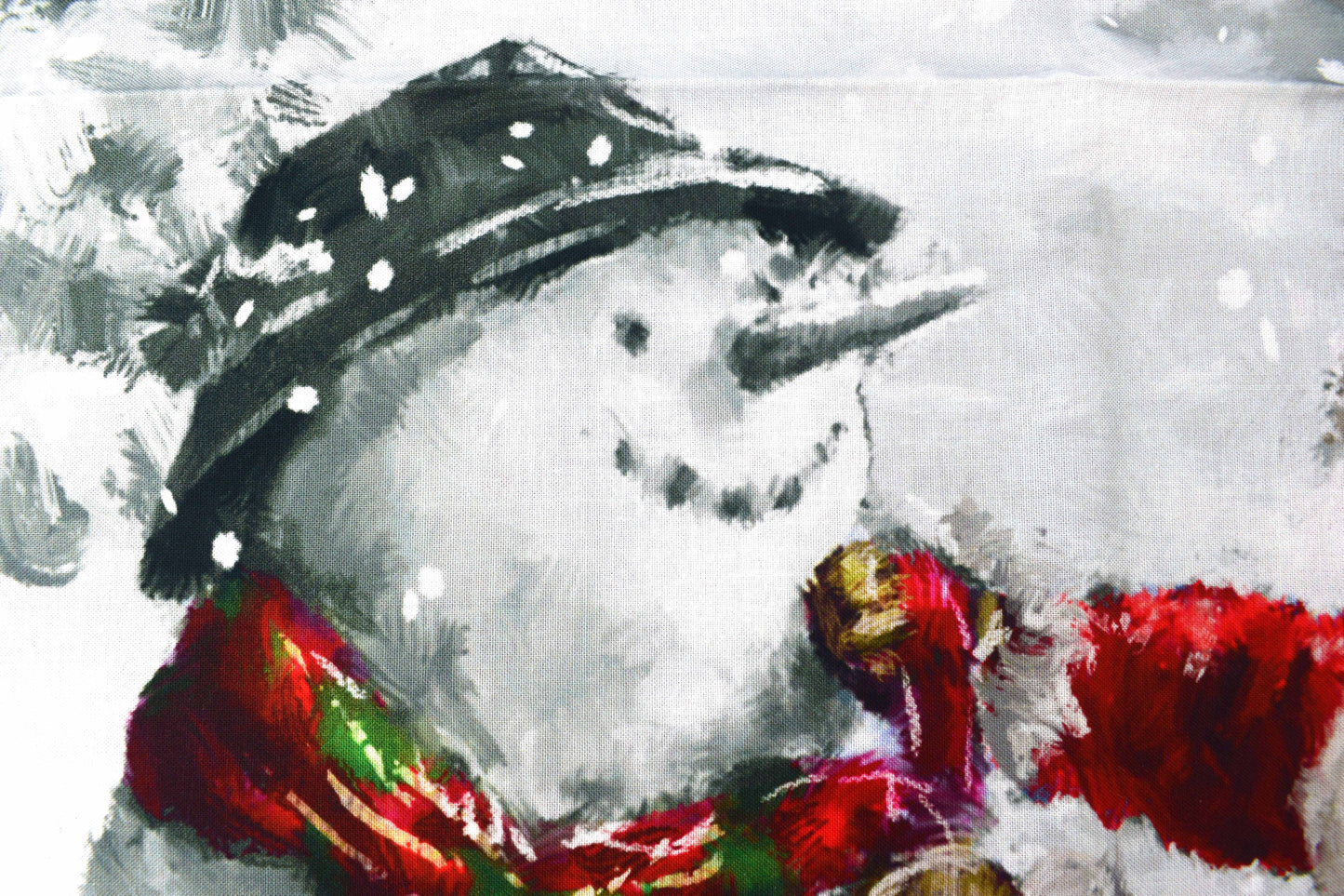 Winter Village panel, Festive traditional cotton Quilting  panel