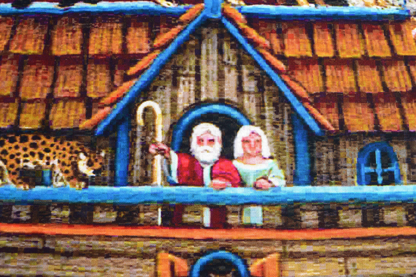 Santa with Noah’s Ark Christmas Quilting Panel