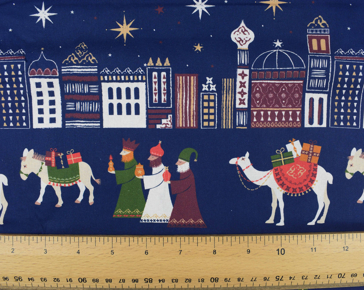 Festive scenes, Three wise men. Christmas fabric, fabric, quilting fabric