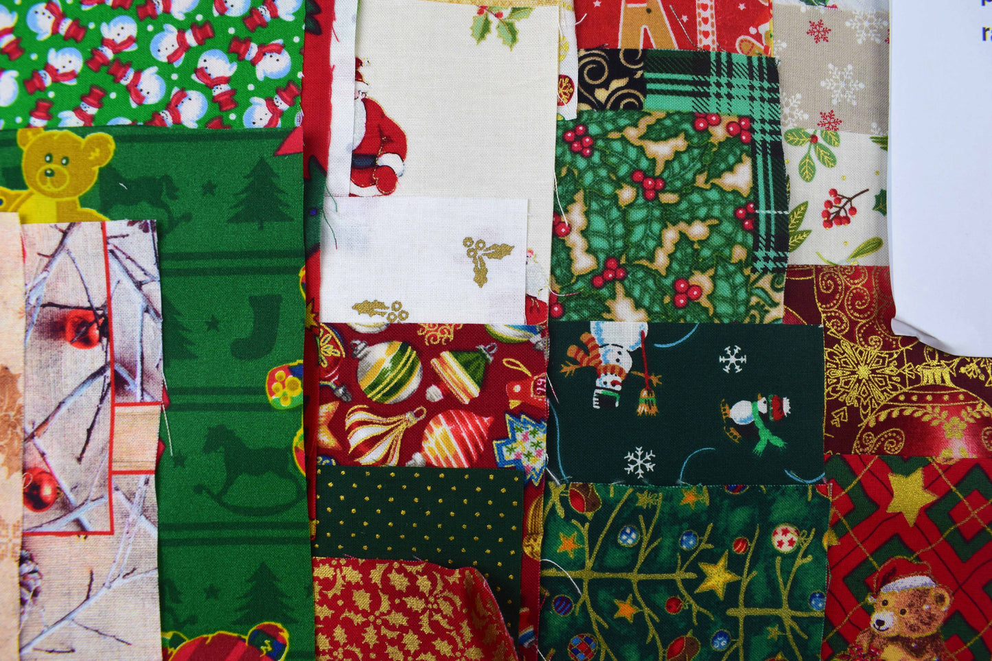 Christmas Quilting Fabric Scrap Bag: Random Pieces, Quilting Supplies - The Quilt Sanctuary