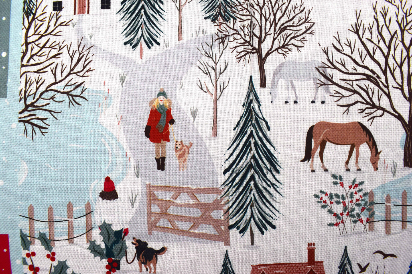 Christmas in the country advent calendar panel, re-usable advent calendar - The Quilt Sanctuary