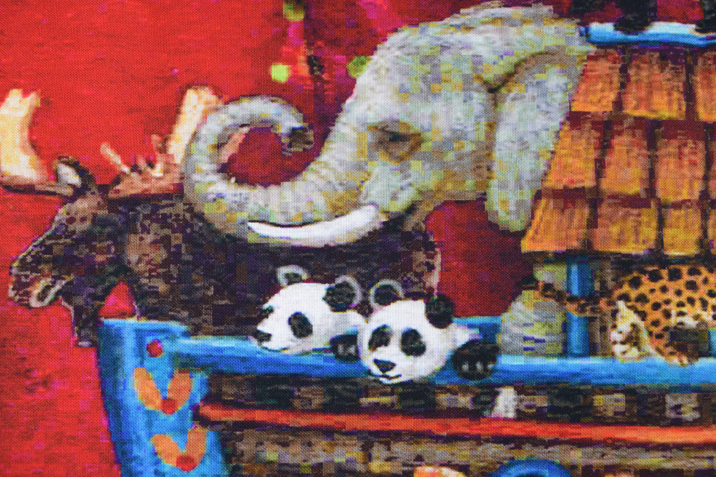Santa with Noah’s Ark Christmas Quilting Panel