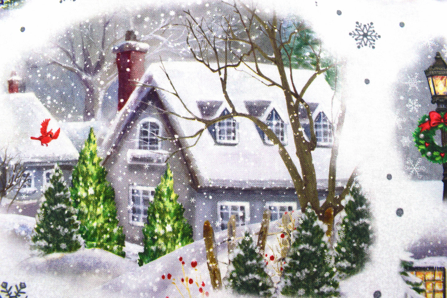 Traditional Christmas fabric, Cotton Quilting Fabric,  Price by the Half Metre - The Quilt Sanctuary