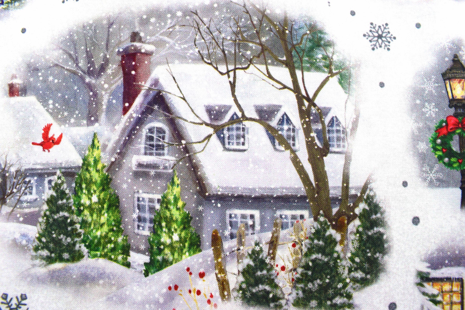 Traditional Christmas fabric, Cotton Quilting Fabric,  Price by the Half Metre - The Quilt Sanctuary