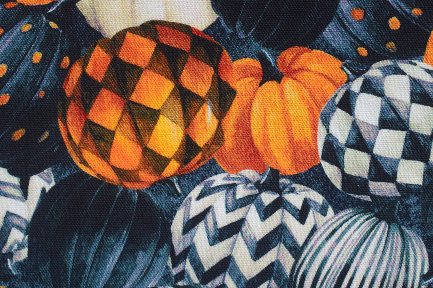 Pumpkin fabric, Harvest festival, Quilting fabric, cotton fabric - Price per half Metre