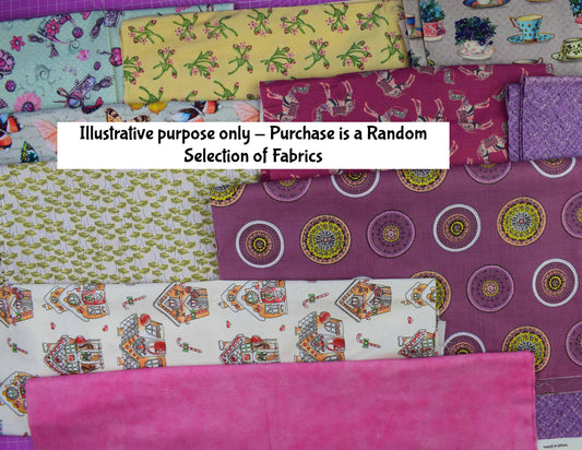 Scrap Bag of Quilting Fabric, 100% Cotton Quilting Fabric