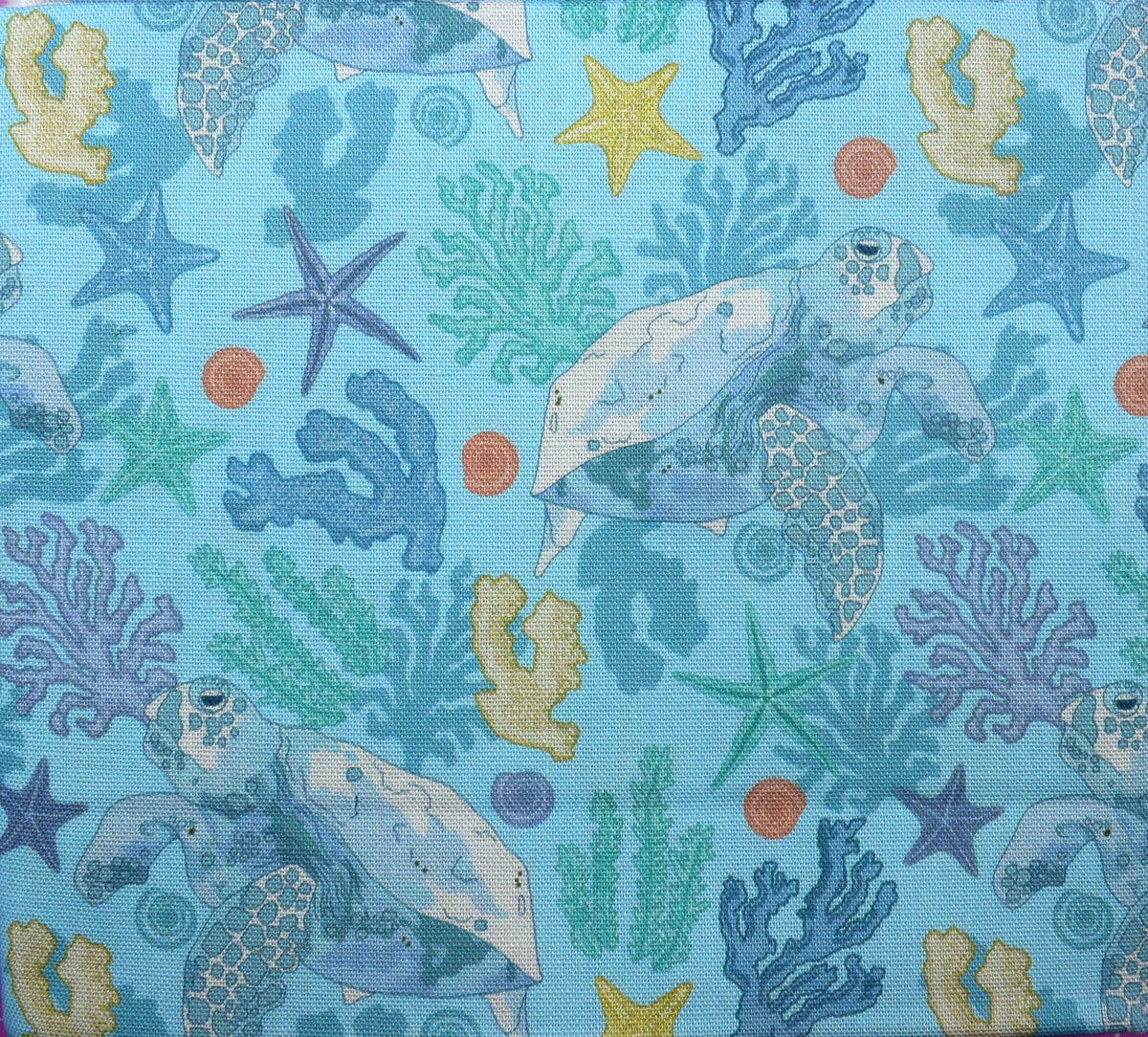 Hidden Tides Sea Life Fat Quarter Bundle – Turtles, Whales, Jellyfish, quilting fabric