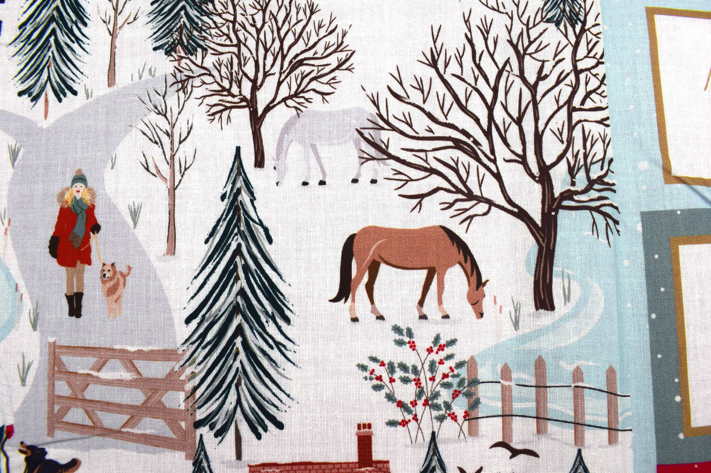 Christmas in the country advent calendar panel, re-usable advent calendar - The Quilt Sanctuary