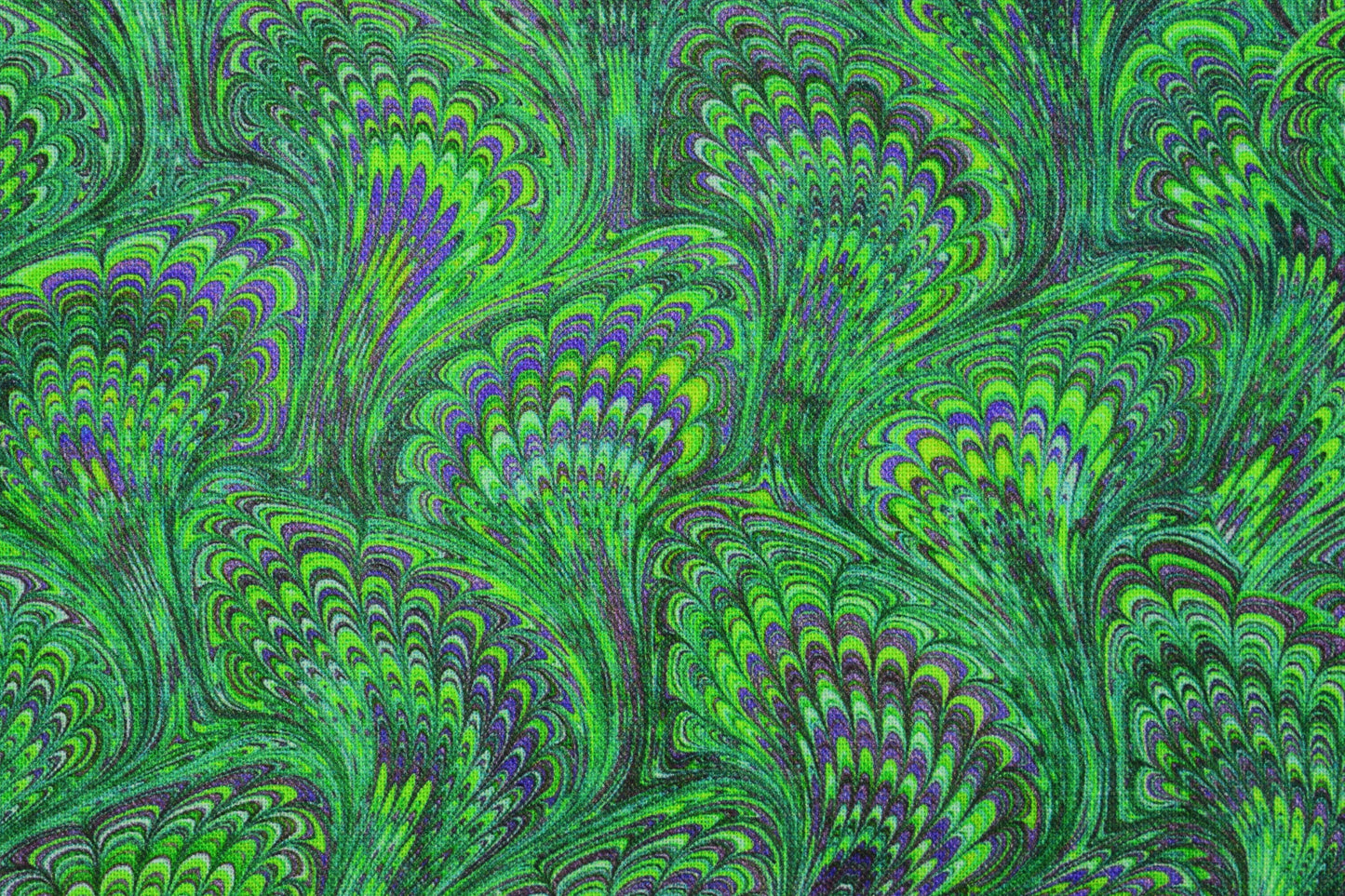 Green Marbled paper quilting fabric,  Library of Rarities Robert Kaufman, Price by the Half Metre - The Quilt Sanctuary