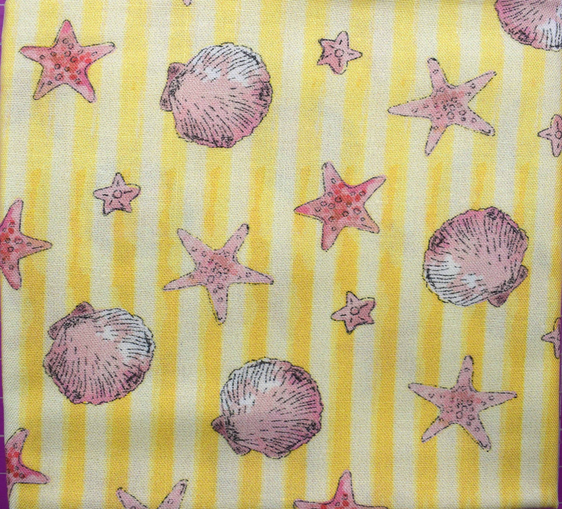Beach Hut & Seashell Fat Quarter Bundle, Nautical Coastal Quilting Fabric Set - The Quilt Sanctuary