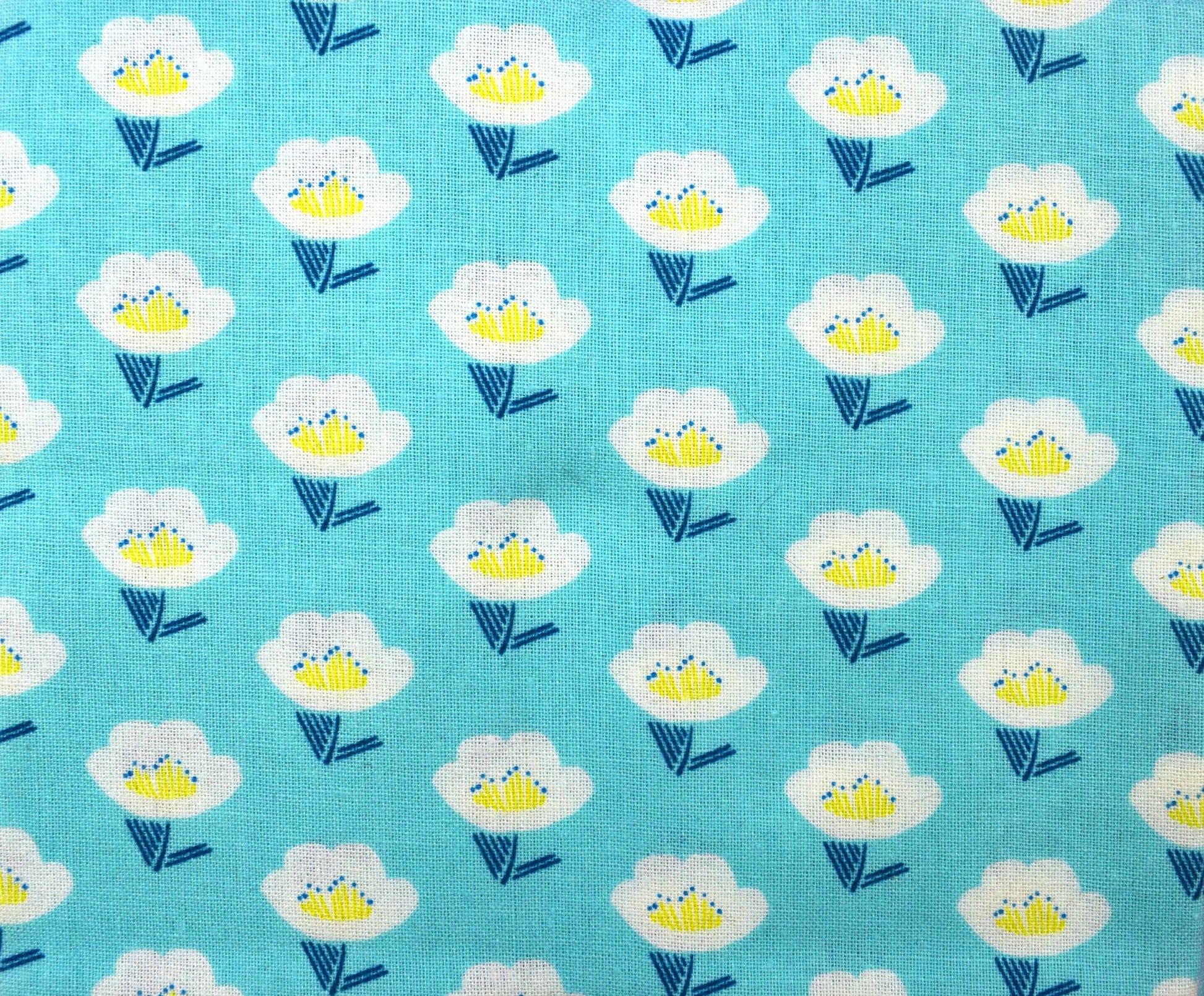 Blue Floral fat Quarter Bundle, Meadow view fabric, quilting fabric - The Quilt Sanctuary