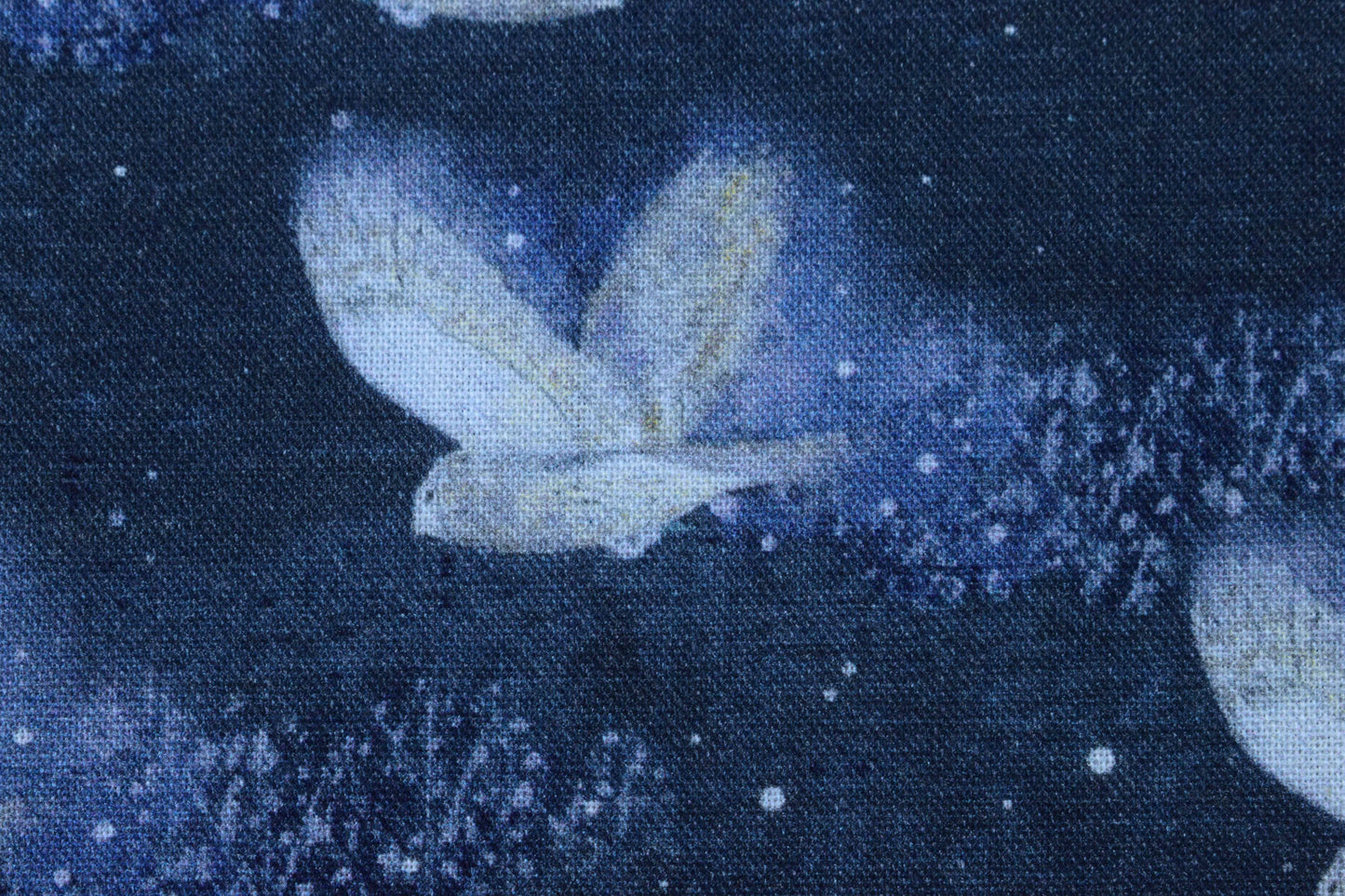 Ghostly Owl fabric, Quilting fabric, cotton fabric -  Price by the Half Metre