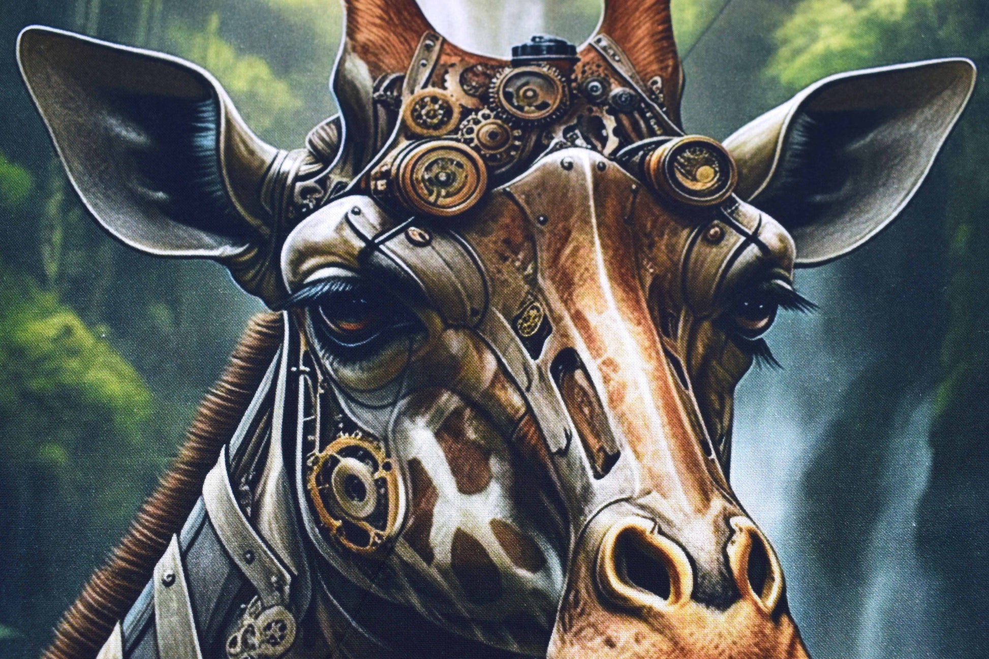 Steampunk Menagerie Fabric Panel - Set of 6 Steam Punk Animal Blocks - The Quilt Sanctuary
