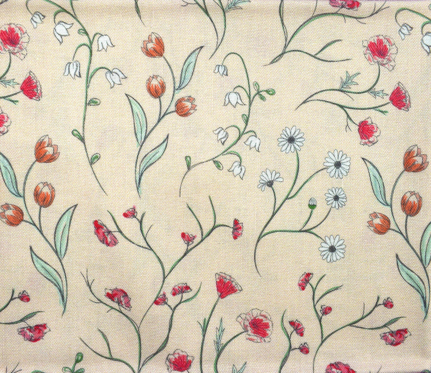 Meadow Flower Fabric Bundle, 100% Cotton Fat Quarters by Holly Dennett - The Quilt Sanctuary