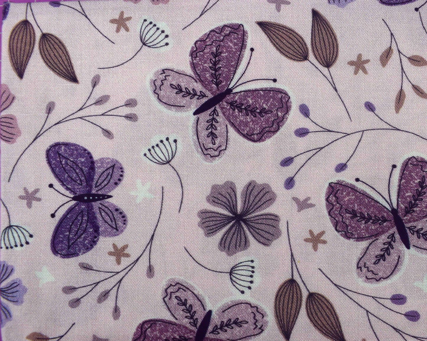 Lilac & Lavender Butterfly Fat Quarter Bundle, Moonlight Flutter