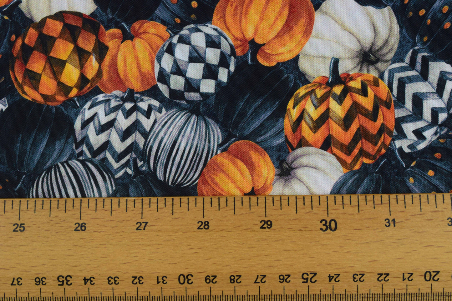 Pumpkin fabric, Harvest festival, Quilting fabric, cotton fabric - Price per half Metre