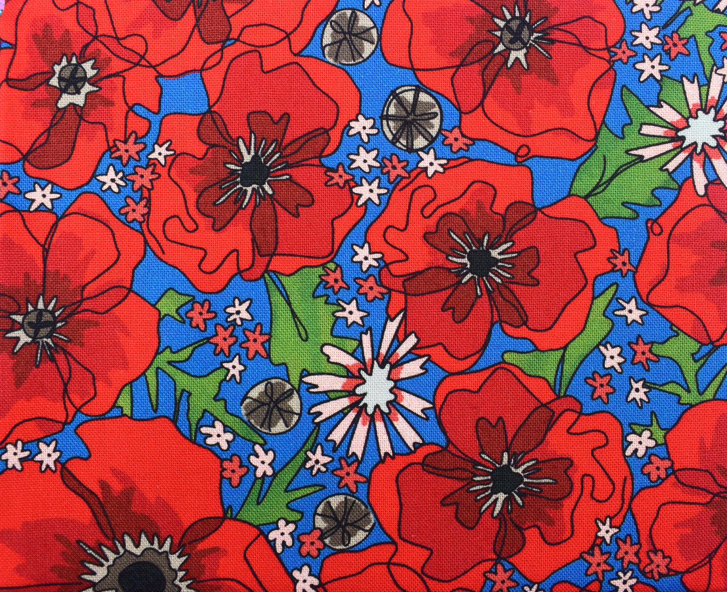Field of Memories, The Crafty Lass,  Organic Cotton Fat Quarters, quilting fabric
