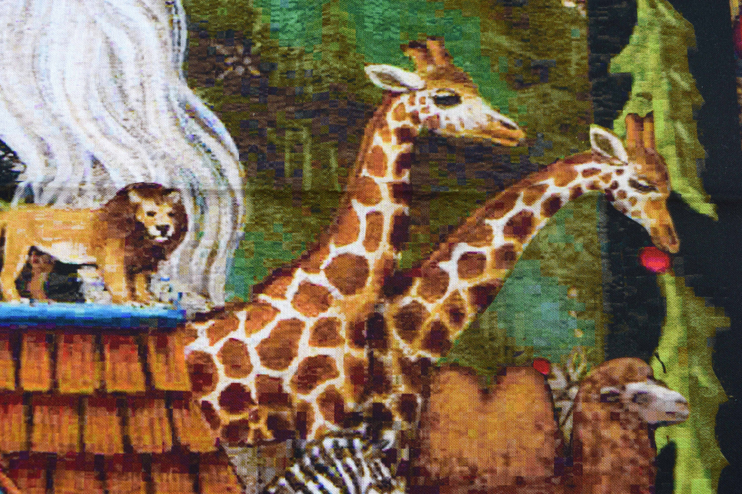 Santa with Noah’s Ark Christmas Quilting Panel