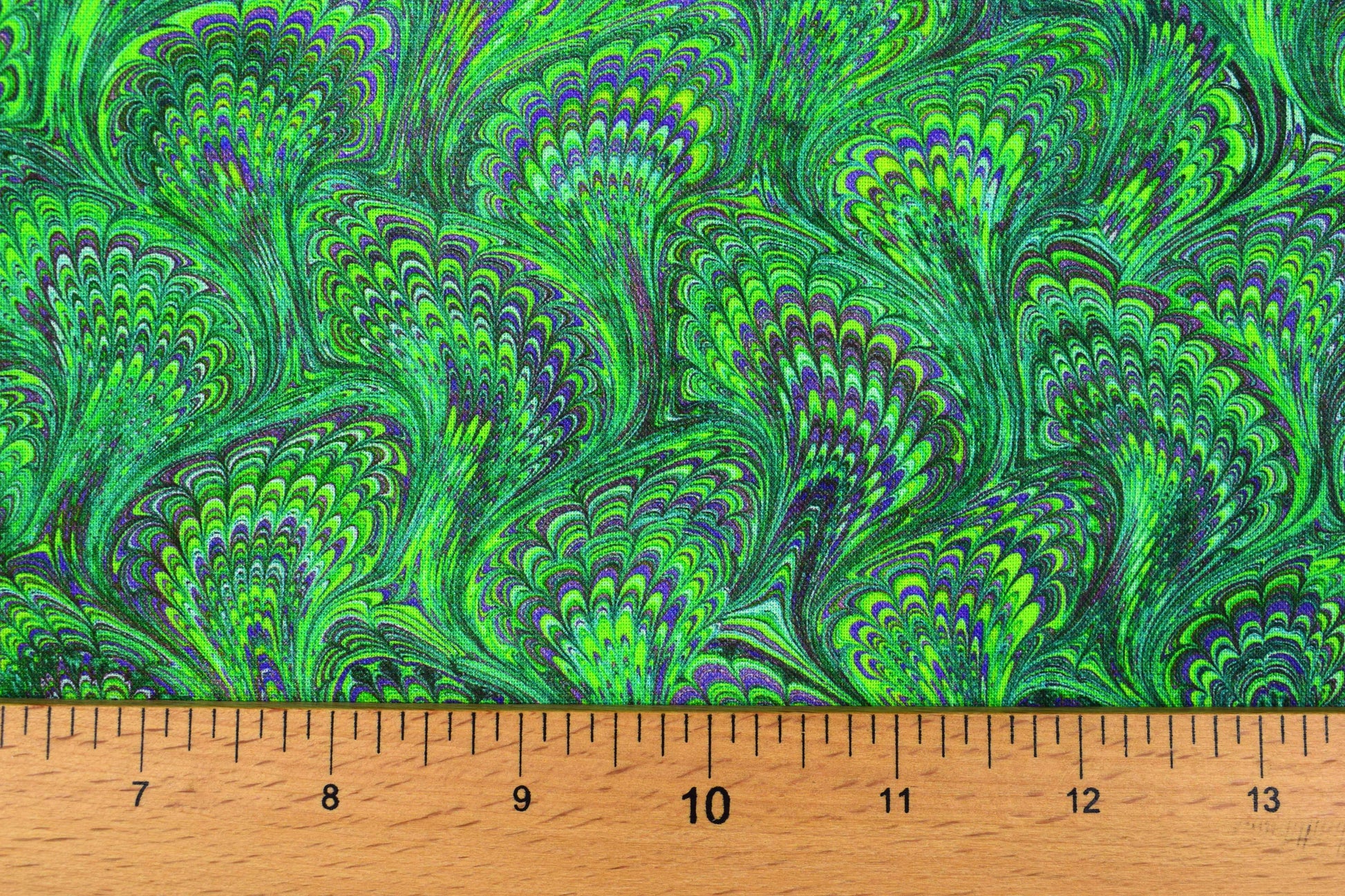 Green Marbled paper quilting fabric,  Library of Rarities Robert Kaufman, Price by the Half Metre - The Quilt Sanctuary