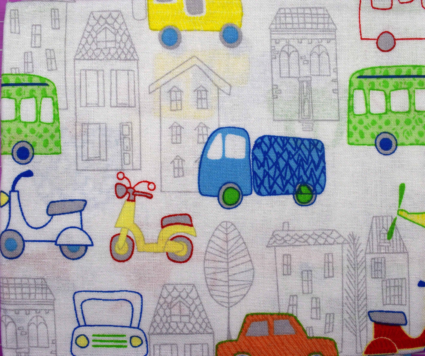 Toy car fat Quarter Bundle, childrens fabric, quilting fabric