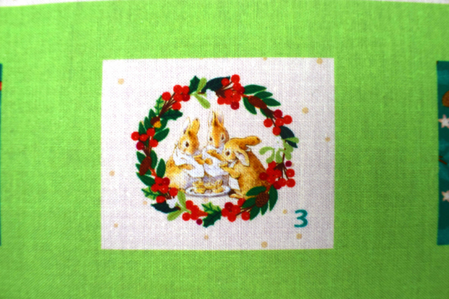 Peter Rabbit fabric advent calendar panel, re-usable advent calendar - The Quilt Sanctuary