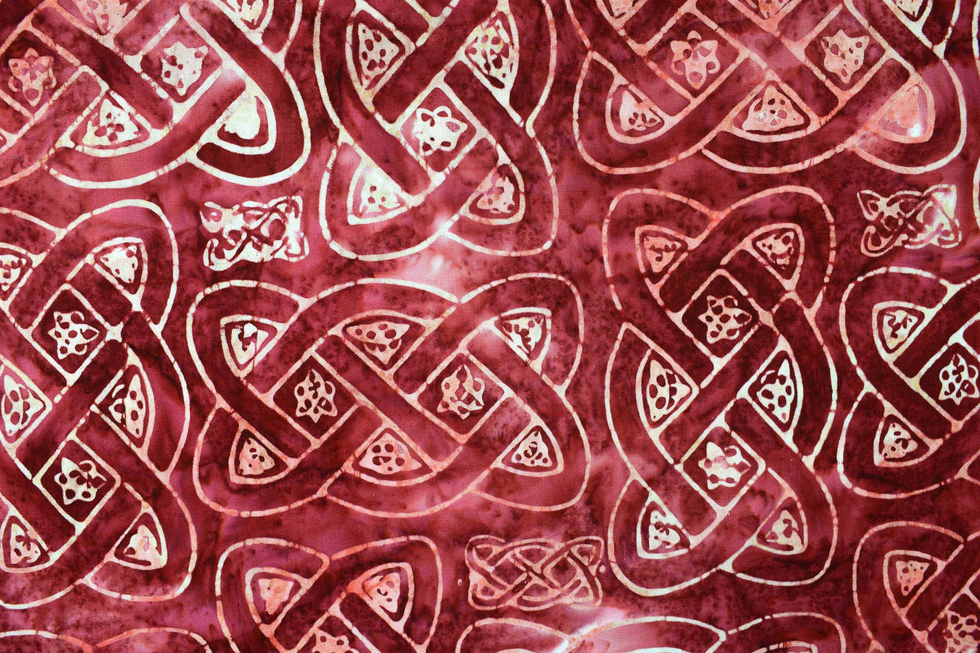 Rose Celtic knot fabric , Quilting fabric, cotton fabric -  Price by the Half Metre - The Quilt Sanctuary