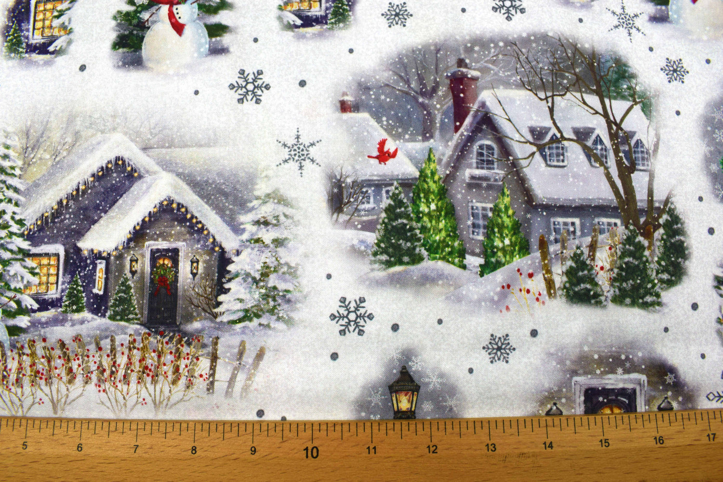 Traditional Christmas fabric, Cotton Quilting Fabric,  Price by the Half Metre - The Quilt Sanctuary