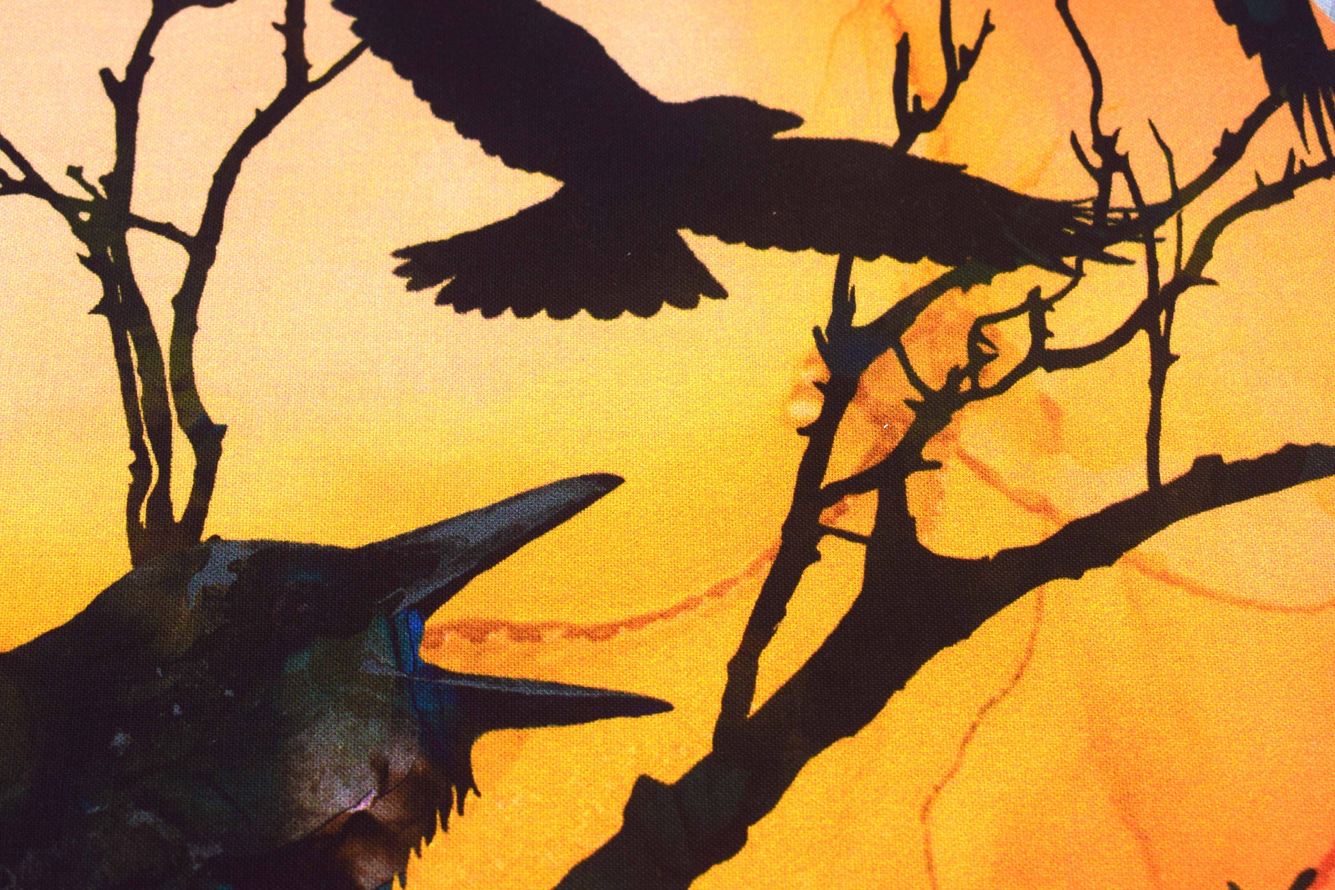 Raven's Call Halloween Fabric Quilting Panel 30" x 43" - The Quilt Sanctuary