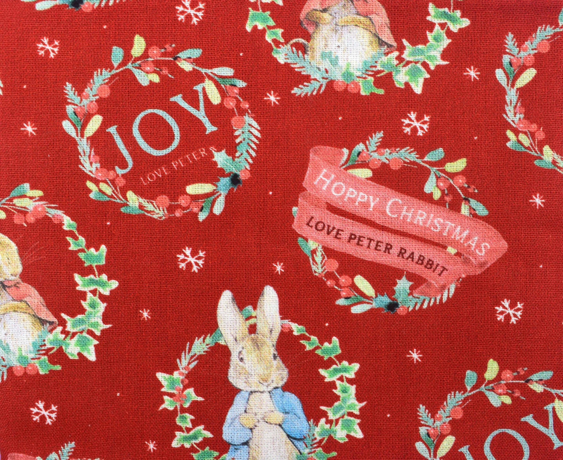 Peter Rabbit Christmas fabric collection, Hoppy Holidays, Quilting Fabric - The Quilt Sanctuary