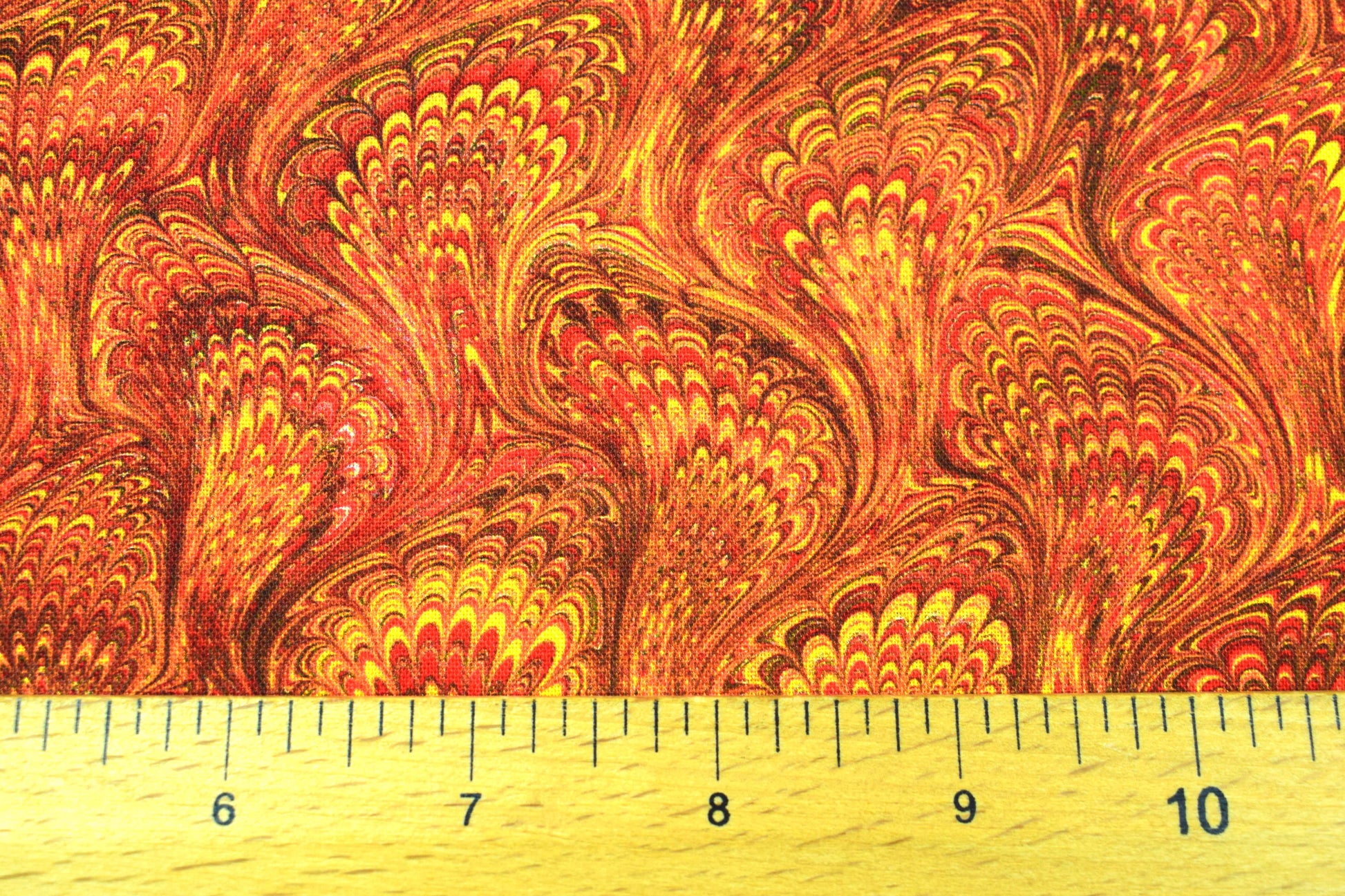 Marbled paper quilting fabric, copper fabric -  Price by the Half Metre - The Quilt Sanctuary