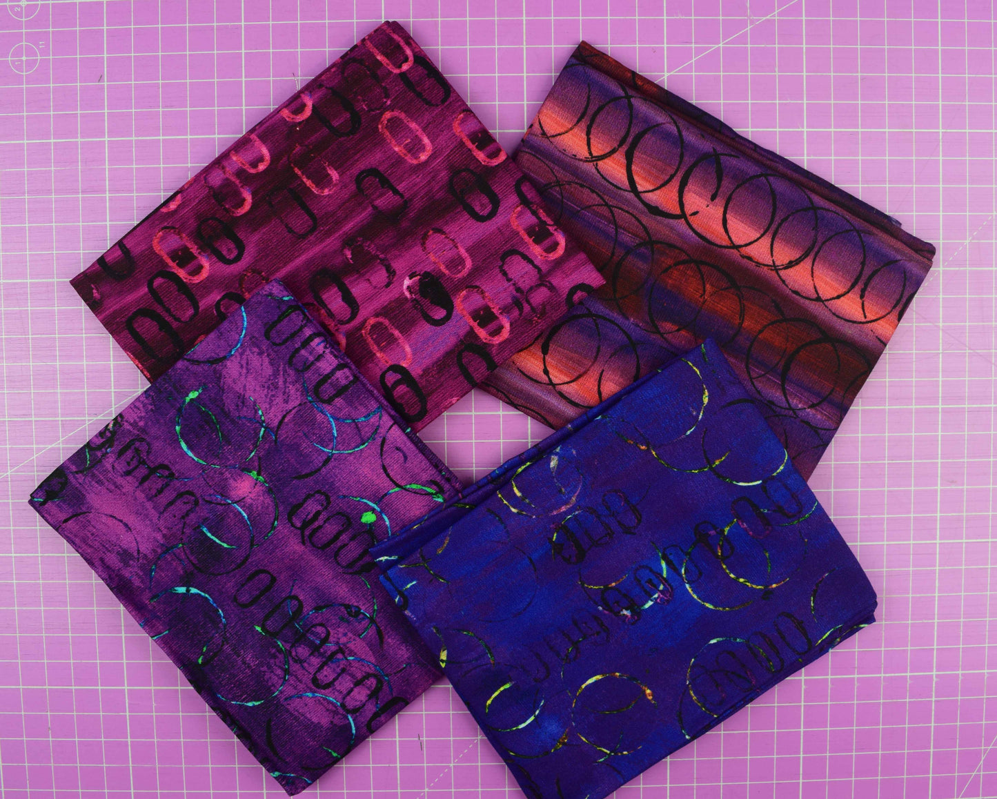 Bold Geometric Cotton Fabric Bundle for Quilting, Patchwork & Sewing Crafts