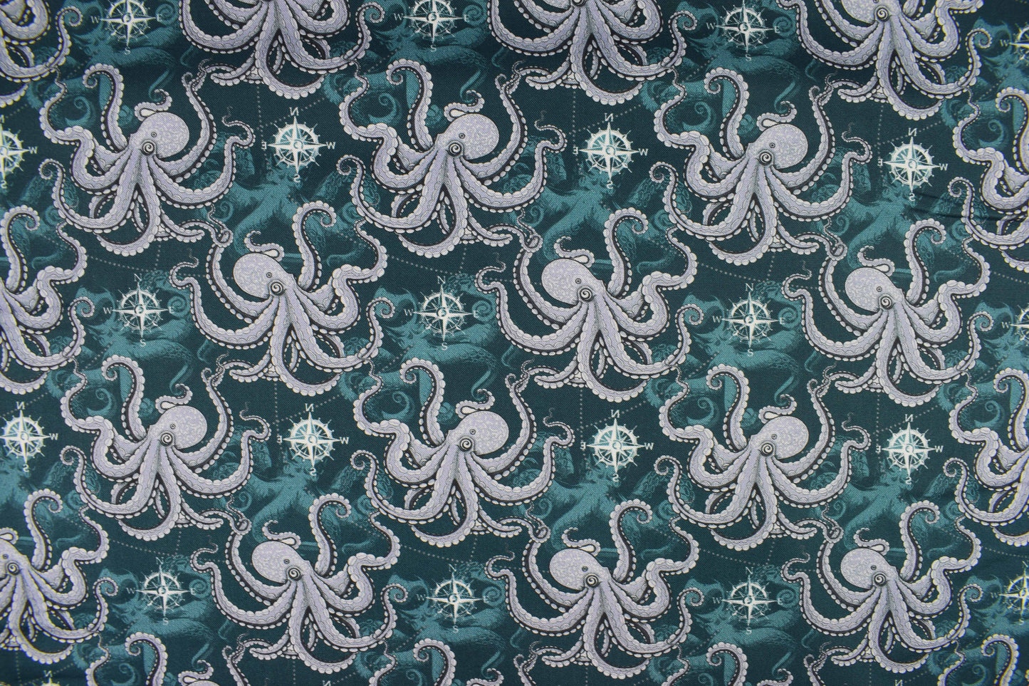 Octopus Cotton Quilting Fabric - Price by Half Metre - The Quilt Sanctuary