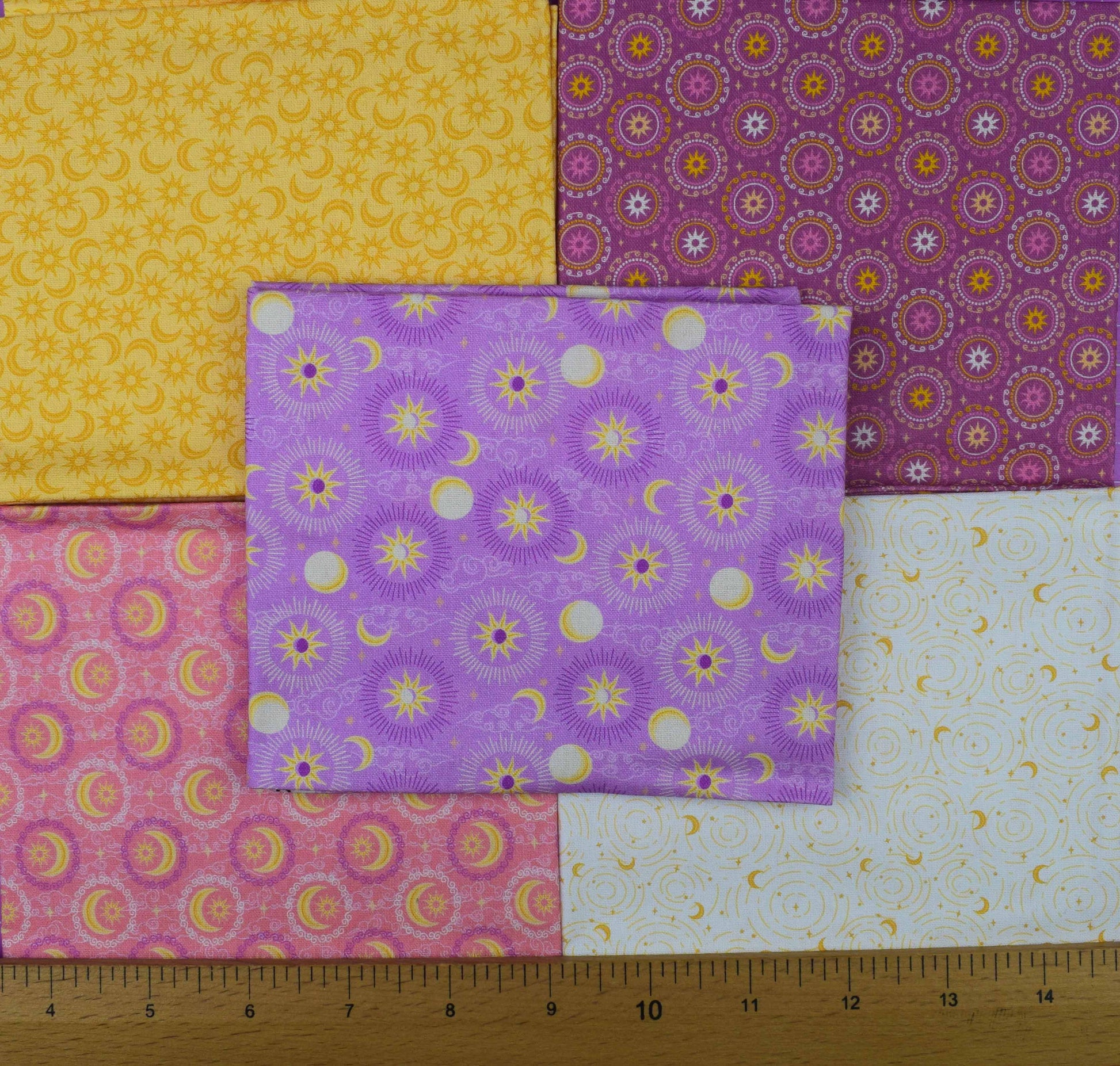 Sun Moon Stars Celestial Fat Quarter Bundle - The Quilt Sanctuary