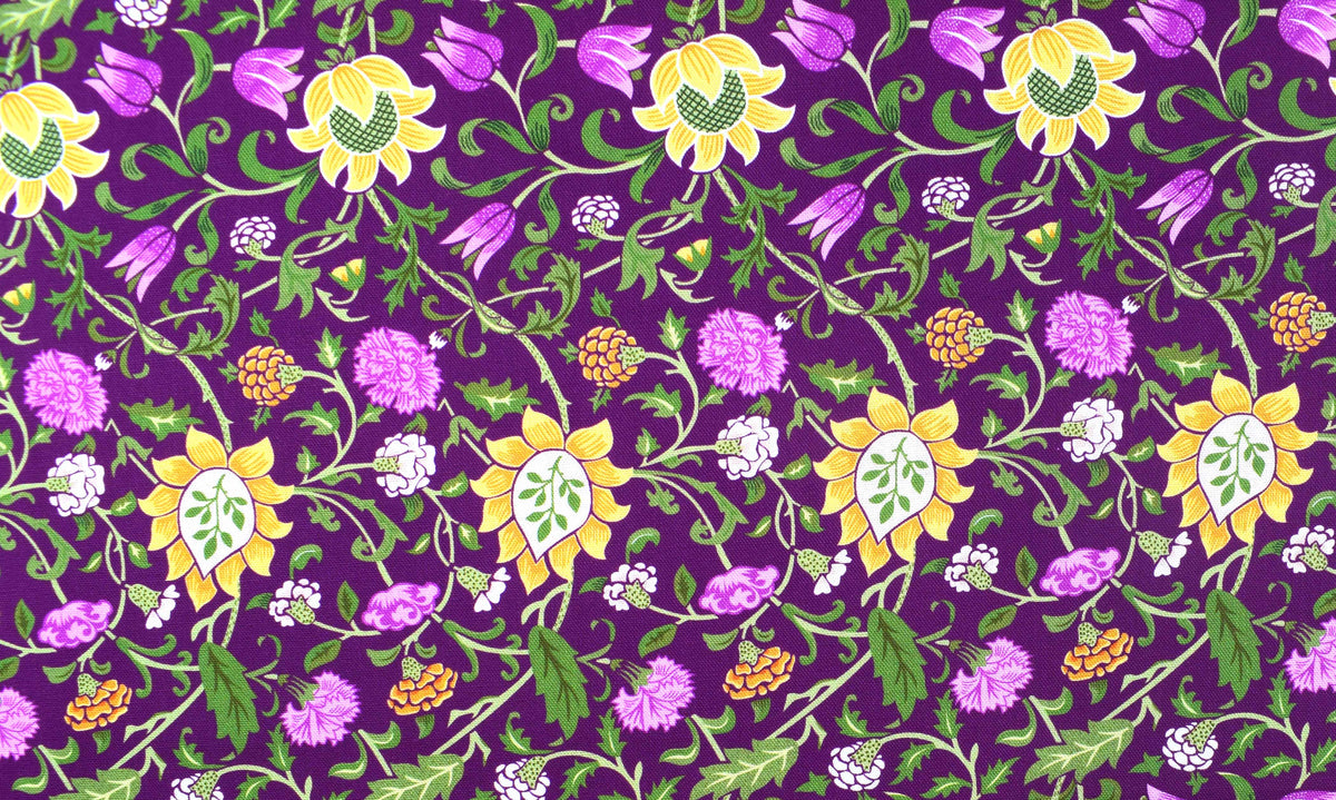 William Morris Olive Orchard, Evenlode cotton Quilting Fabric  - Price by the Half Metre