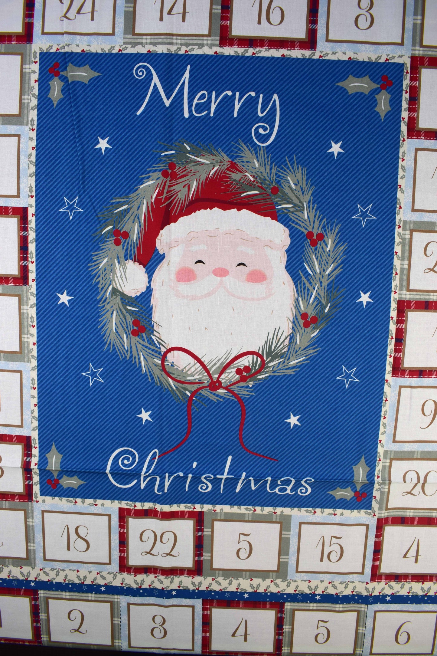 Reusable Santa Advent Calendar Fabric Panel – Quilting Craft Christmas Sew
