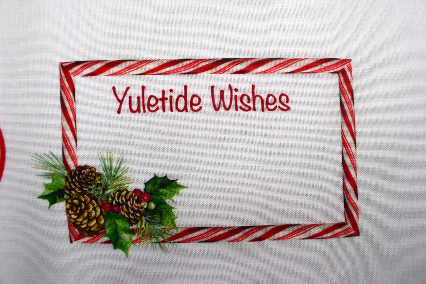 Christmas tree skirt panel, Here comes Santa, Quilting fabric - NOT FINISHED PRODUCT panel only - The Quilt Sanctuary