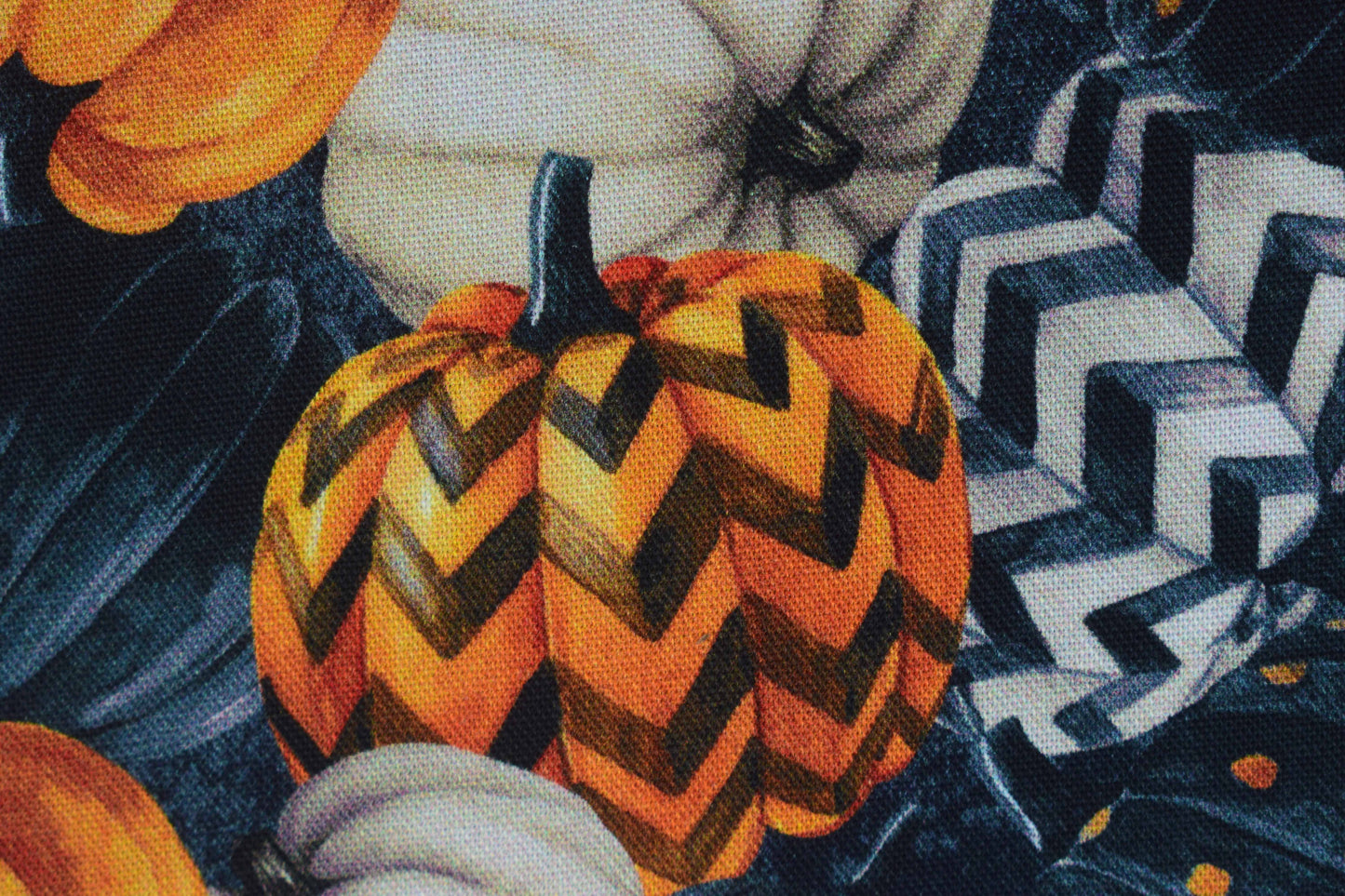 Pumpkin fabric, Harvest festival, Quilting fabric, cotton fabric - Price per half Metre