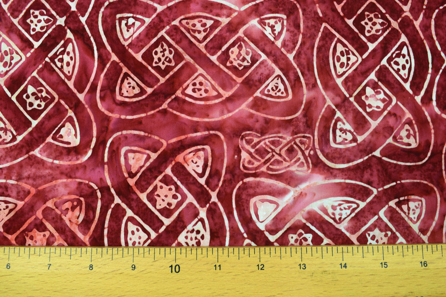 Rose Celtic knot fabric , Quilting fabric, cotton fabric -  Price by the Half Metre - The Quilt Sanctuary